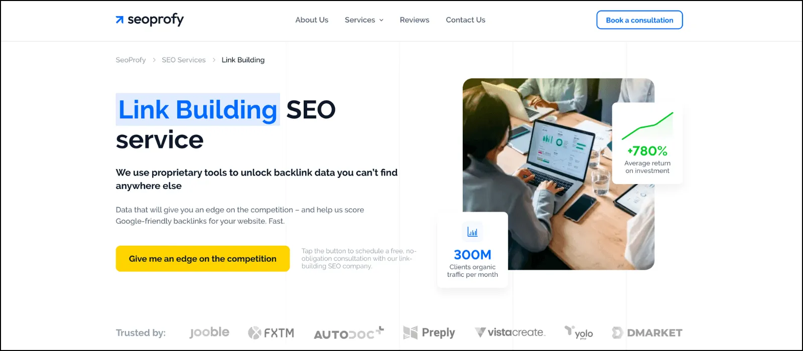 SeoProfy homepage